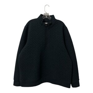 Billy Reid Diamond Quilt Half Zip Sweater Men’s Carbon Blue XXL Pullover